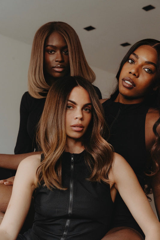 Perruque Isabelle brun ambré en cheveux 100 % naturels – vue 2