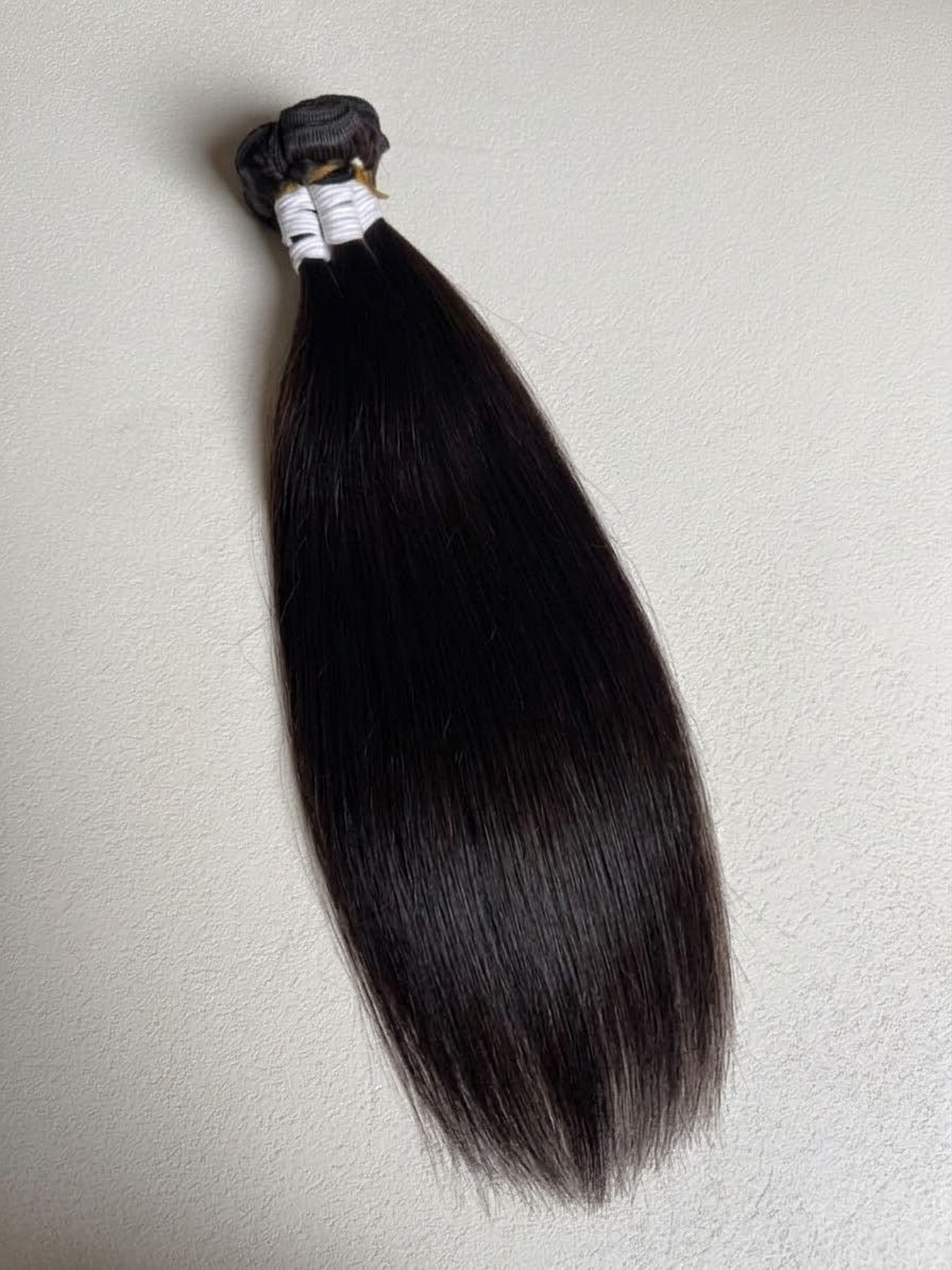 Bundle Gros grain indien lisse en cheveux 100 % naturels