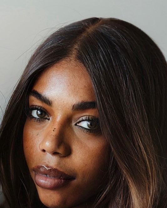 Perruque Jhana balayage toffee en cheveux 100 % naturels – vue 1